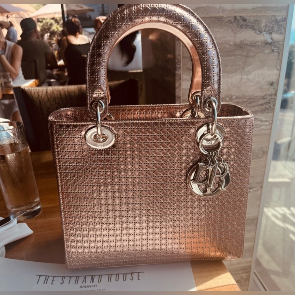 ❗️SOLD❗ady Dior Patent Laether Matallic excellent Pre-owned Condition Pink